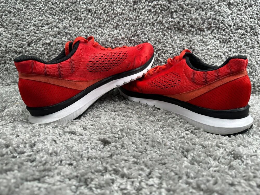 Reebok Mens Size 11.5 Red Smooth Mesh Sneakers Athletic Shoes Lace Up 116218573